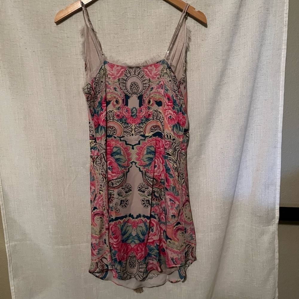 Rory Beca Floral Spaghetti Strap Mini Dress Size XS - Picture 4 of 5